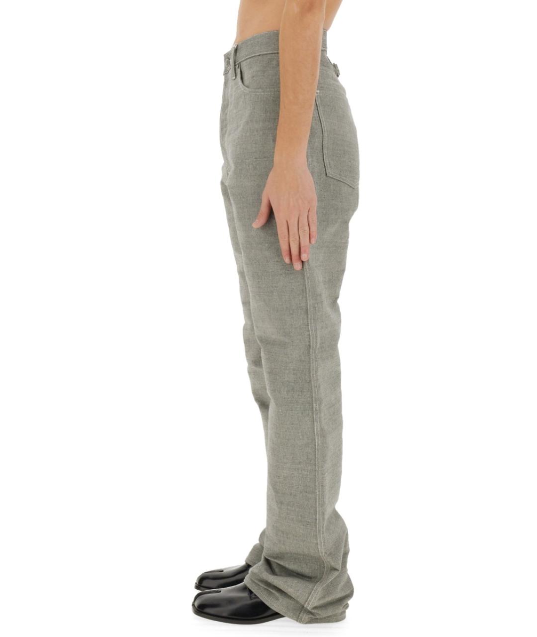 MAISON MARGIELA Серые прямые джинсы, фото 4