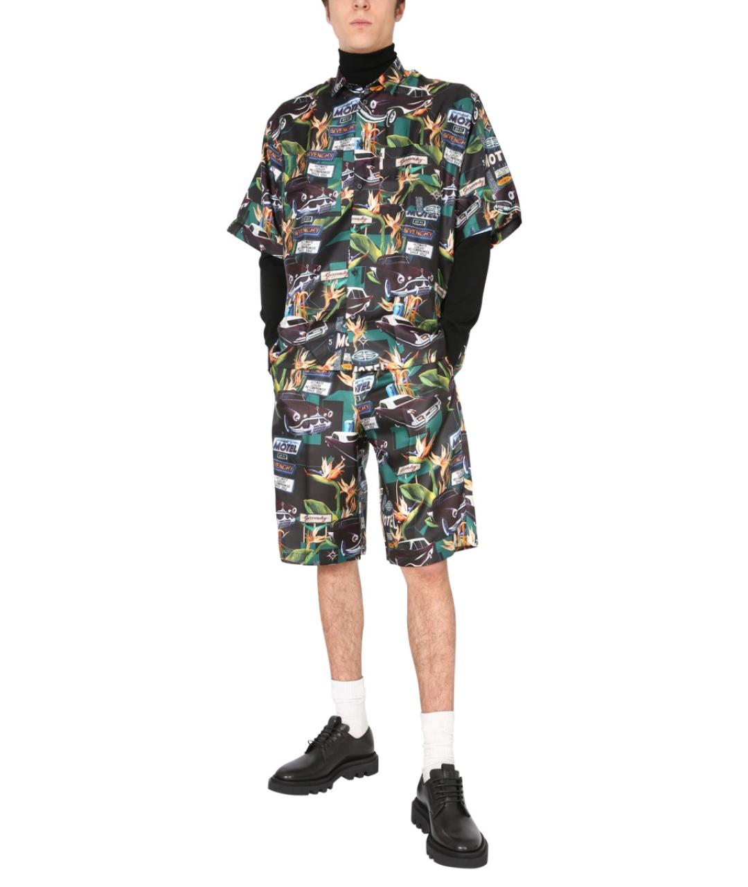 GIVENCHY Черные шелковые шорты, фото 2