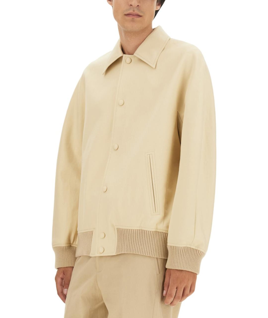 LANVIN Бежевая хлопковая куртка, фото 5