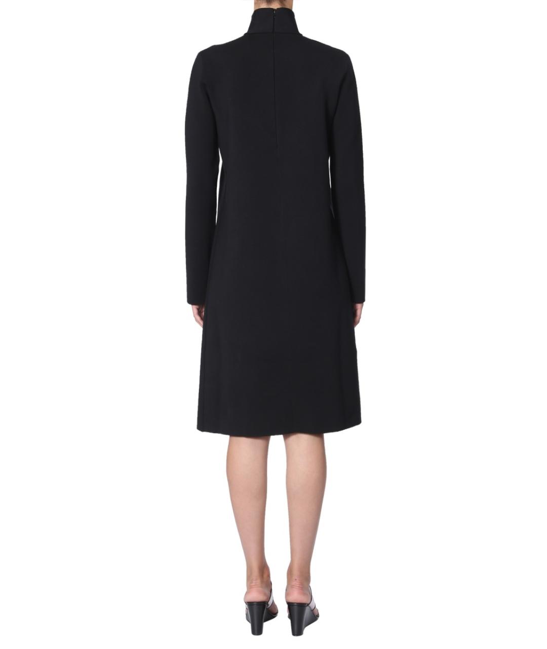 BOTTEGA VENETA Черное вискозное повседневное платье, фото 4