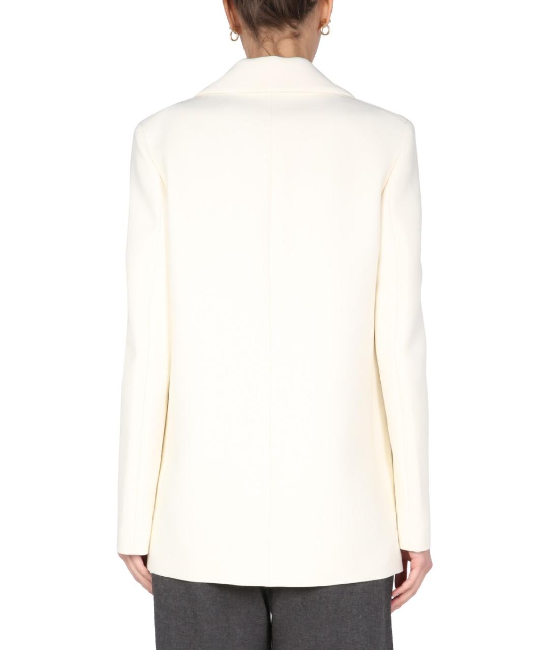 JIL SANDER Белый шерстяной жакет/пиджак, фото 3