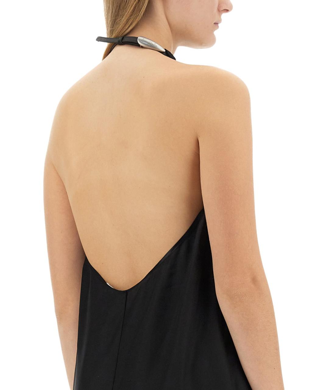ACNE STUDIOS Черное вискозное вечернее платье, фото 5