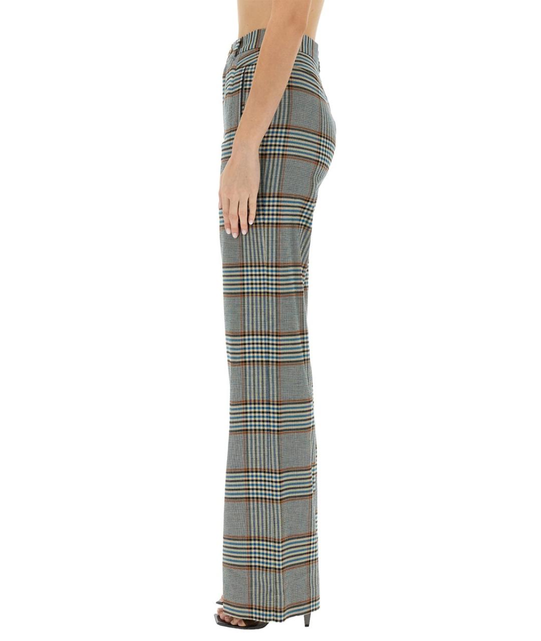 VIVIENNE WESTWOOD Мульти вискозные прямые брюки, фото 5