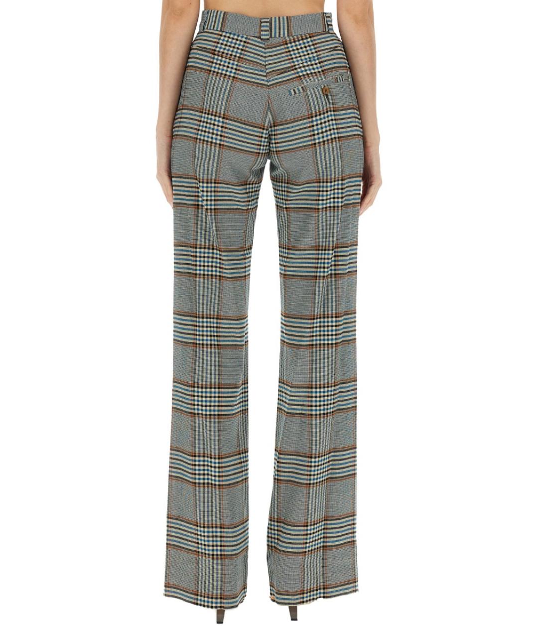 VIVIENNE WESTWOOD Мульти вискозные прямые брюки, фото 4
