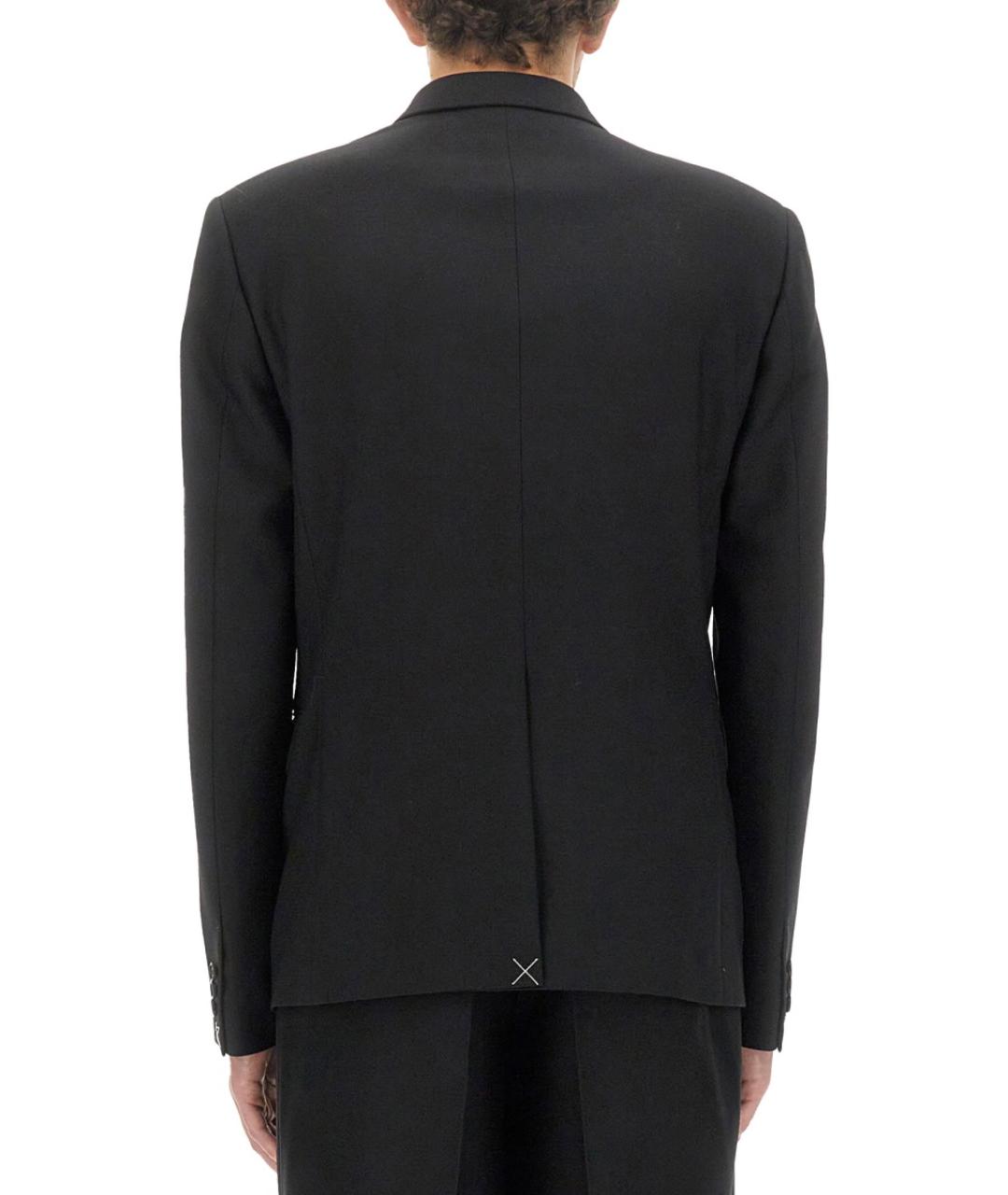 VERSACE Черный шерстяной пиджак, фото 4
