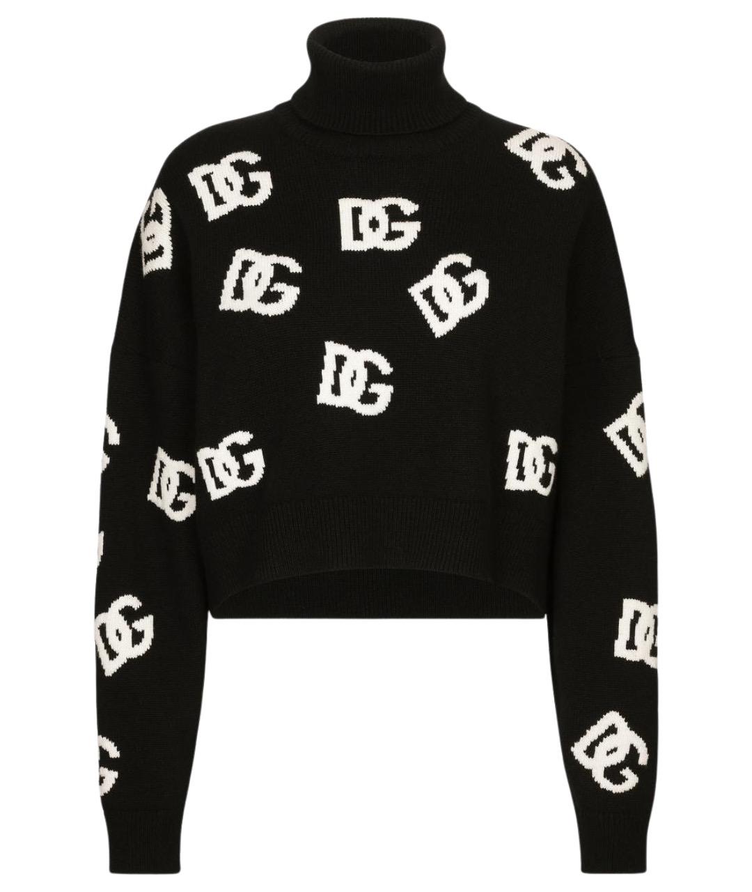 DOLCE&GABBANA Черный шерстяной джемпер / свитер, фото 1