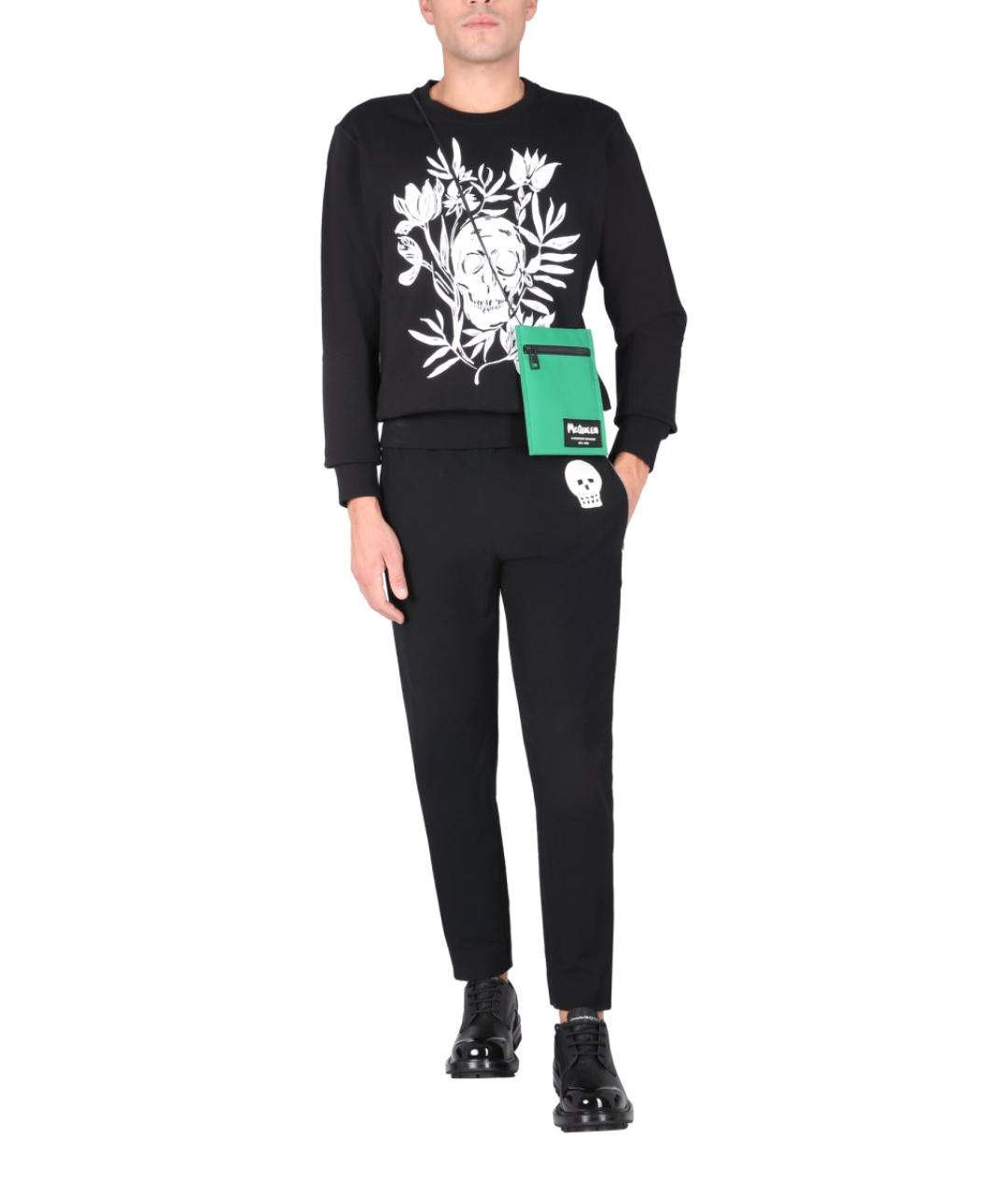 ALEXANDER MCQUEEN Черные повседневные брюки, фото 2