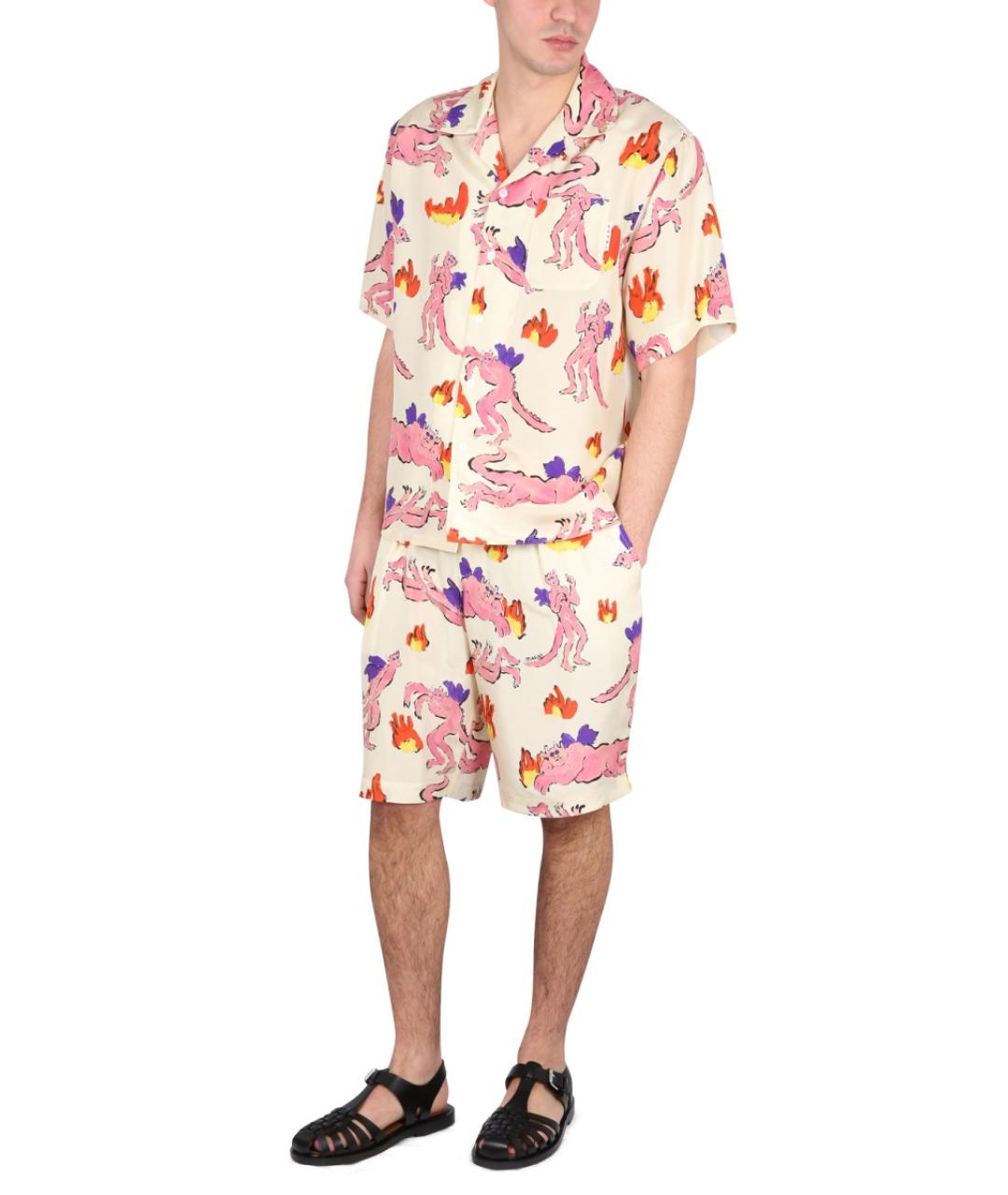 MARNI Белые хлопковые шорты, фото 3