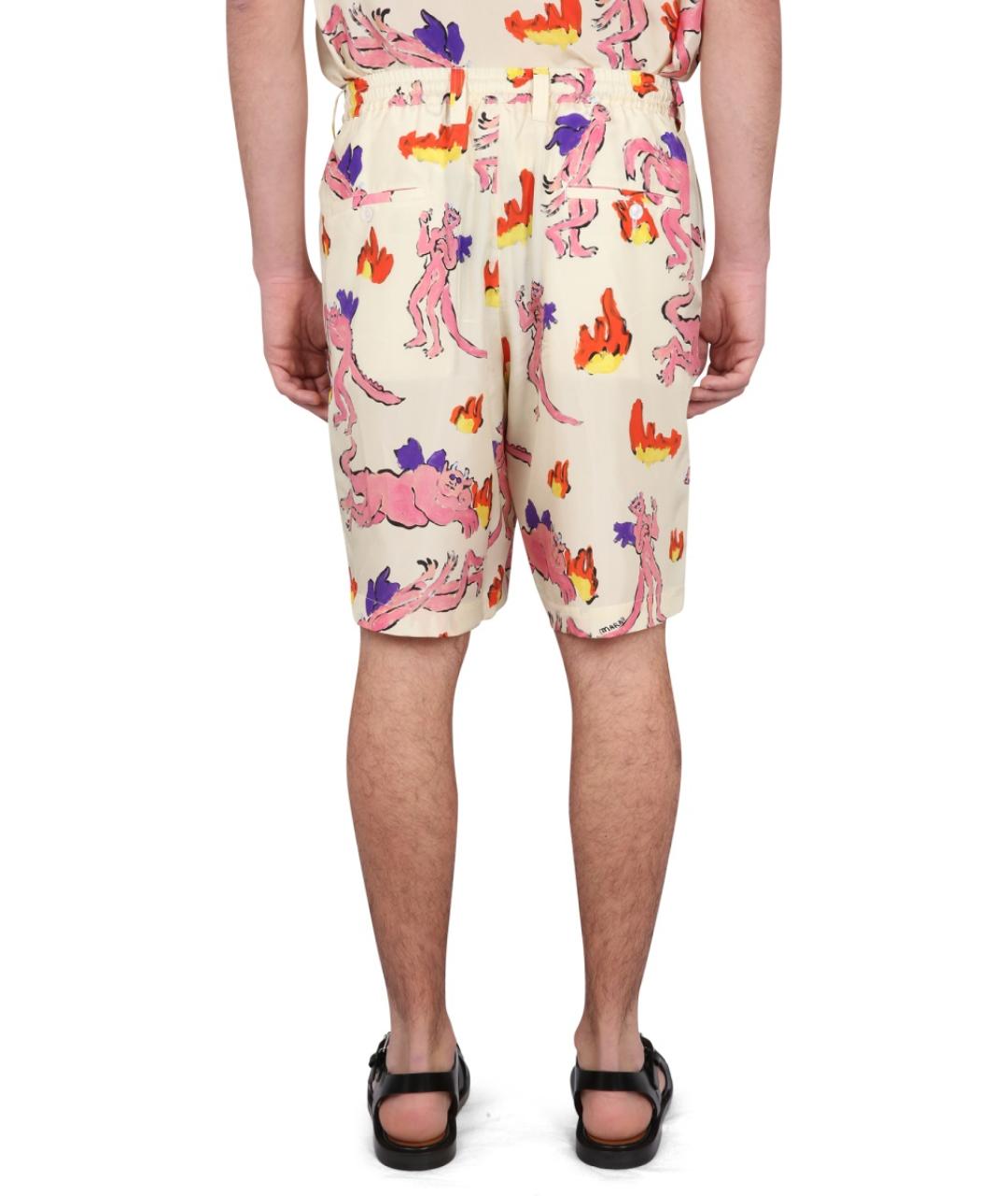 MARNI Белые хлопковые шорты, фото 5