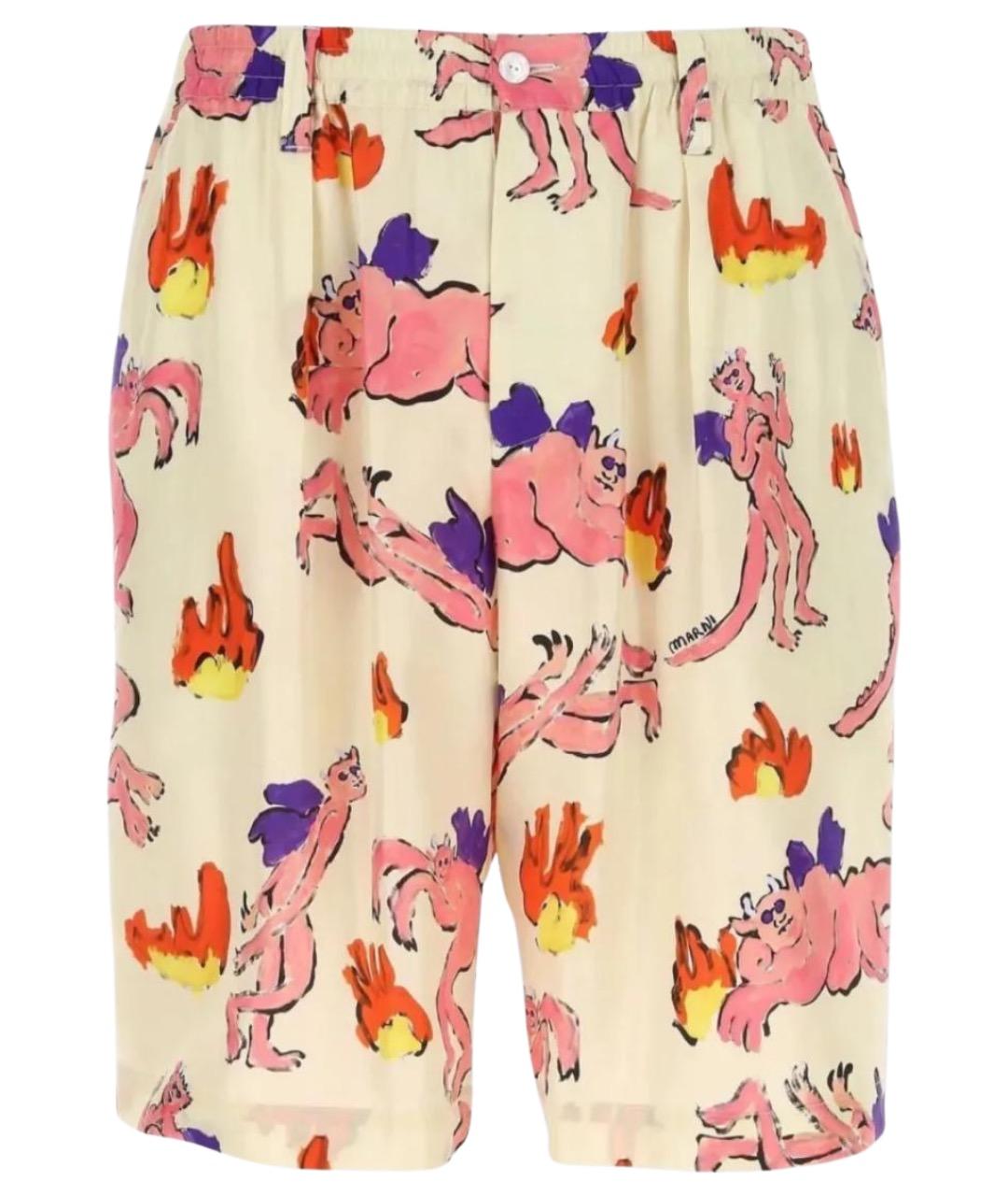MARNI Белые хлопковые шорты, фото 1