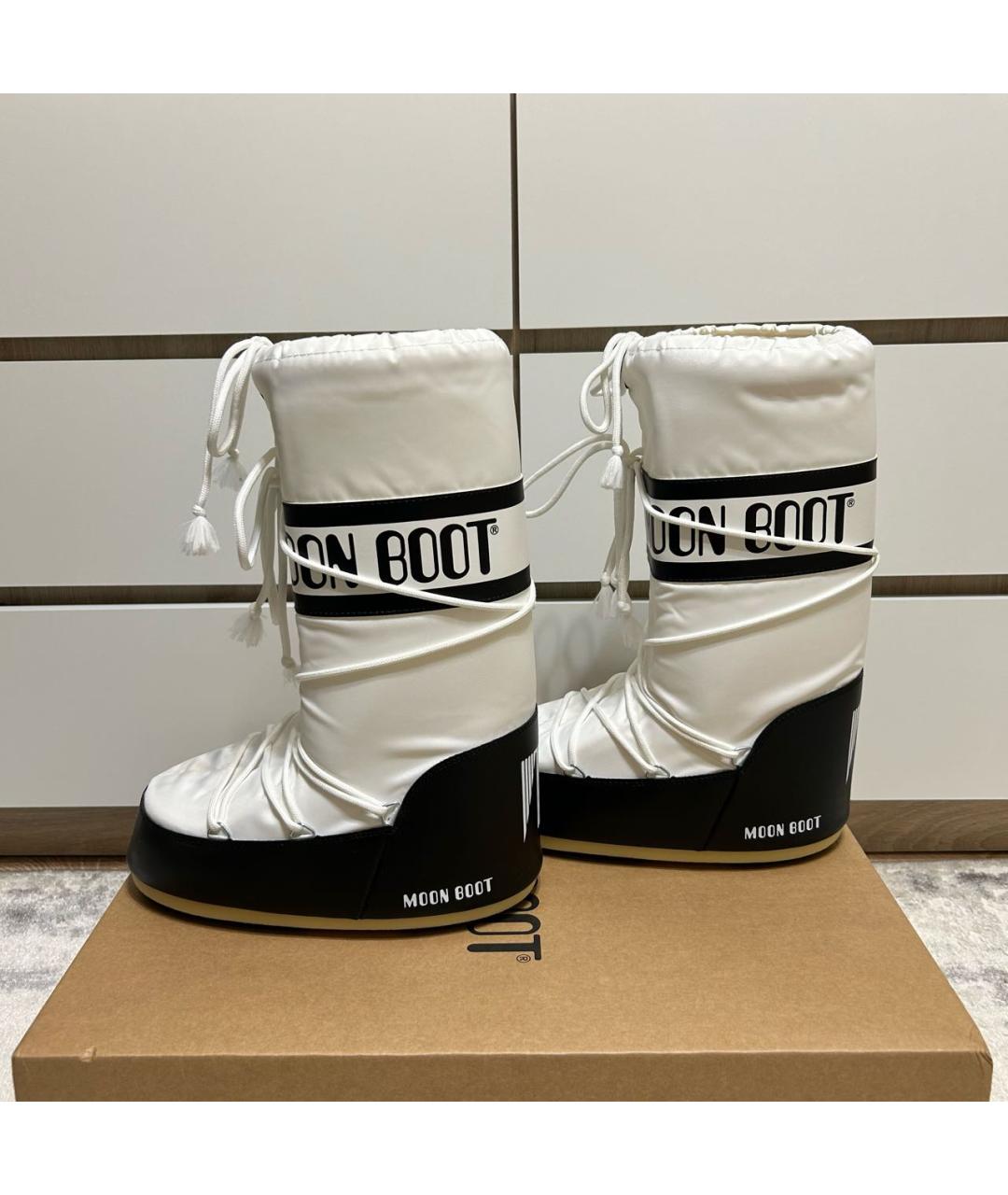 MOON BOOT Белые высокие ботинки, фото 4