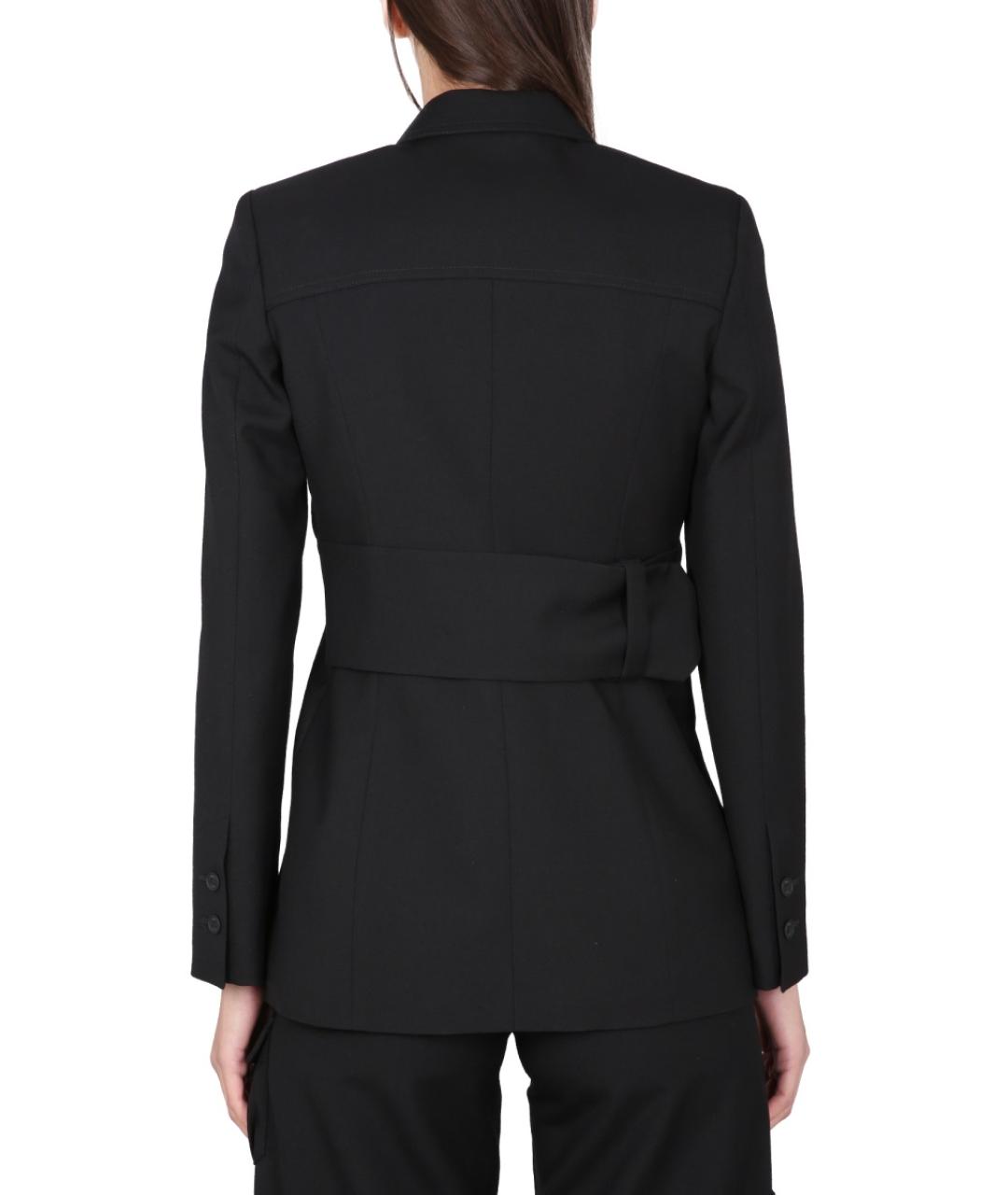 OFF-WHITE Черный шерстяной жакет/пиджак, фото 4