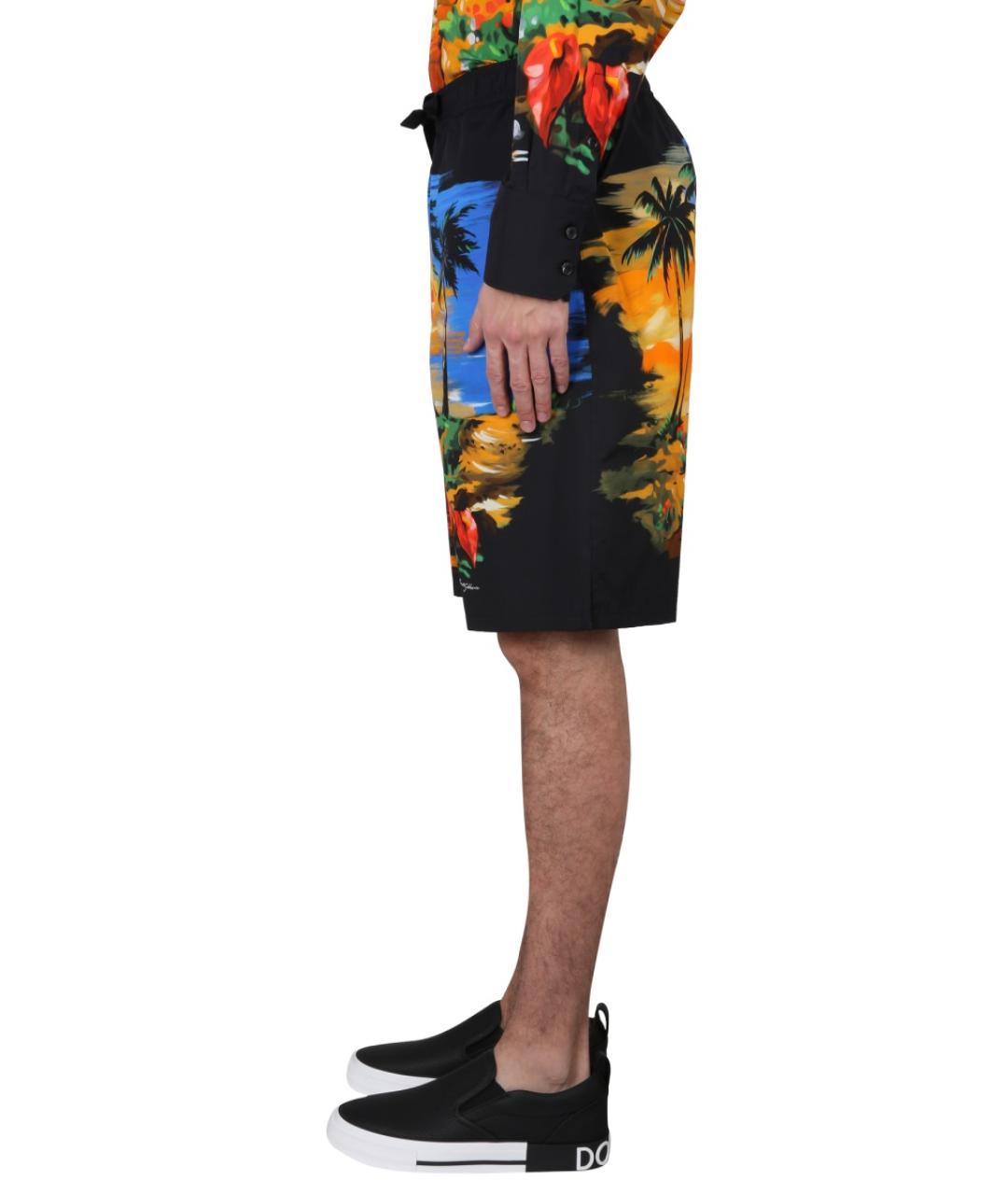 DOLCE&GABBANA Мульти хлопковые шорты, фото 4