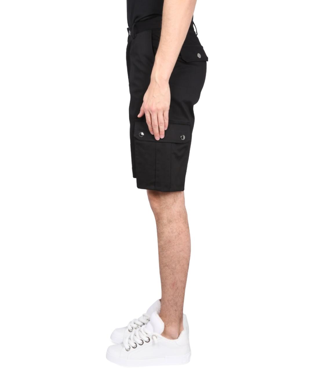 DOLCE&GABBANA Черные хлопковые шорты, фото 3