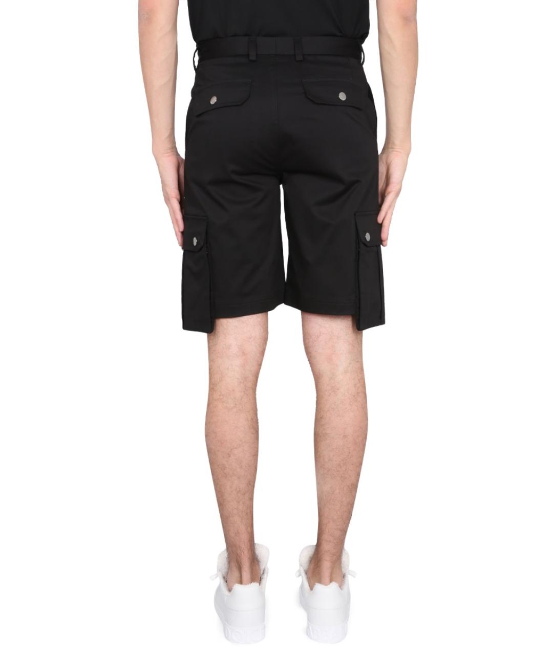 DOLCE&GABBANA Черные хлопковые шорты, фото 4