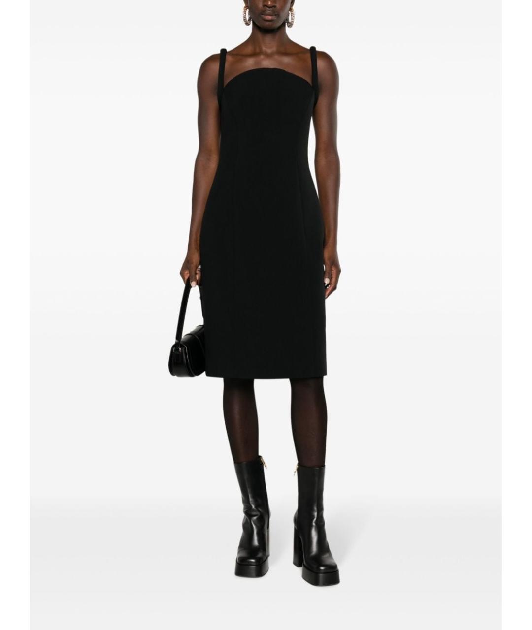 VERSACE Черное повседневное платье, фото 5