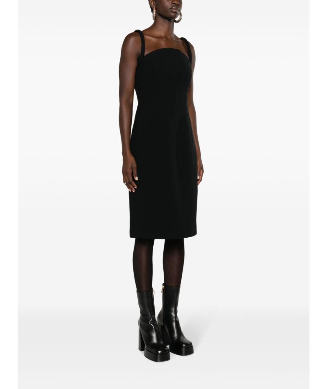 VERSACE Черное повседневное платье, фото 3
