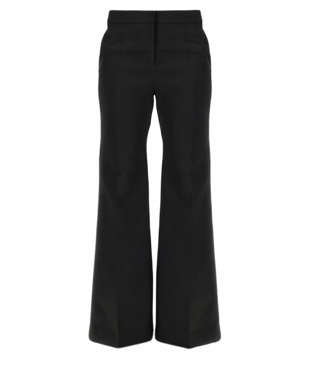 GIVENCHY Черные полиэстеровые прямые брюки, фото 1