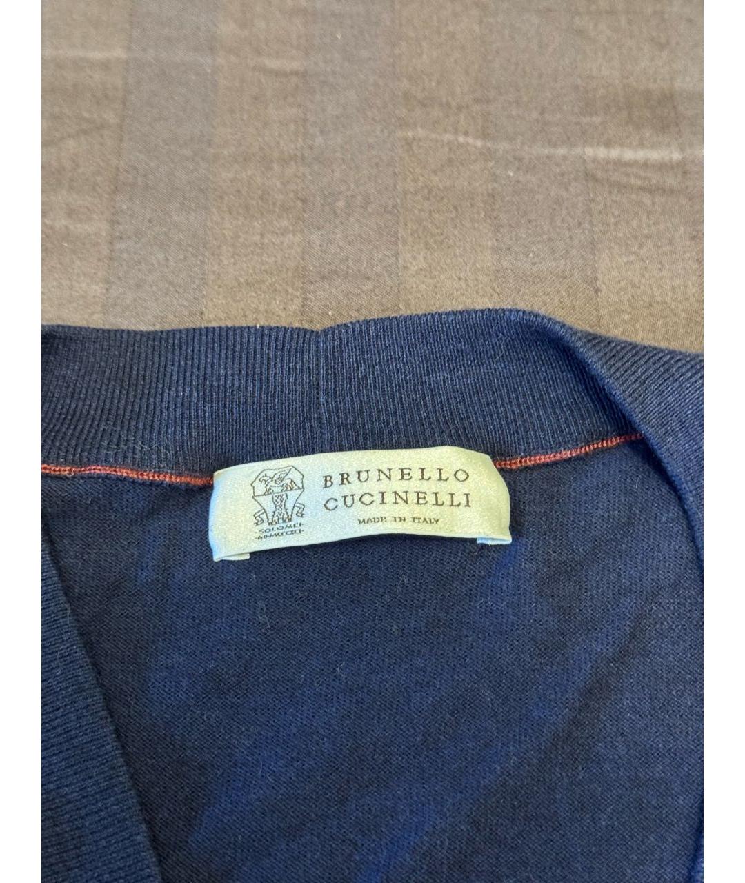 BRUNELLO CUCINELLI Синяя жилетка, фото 4