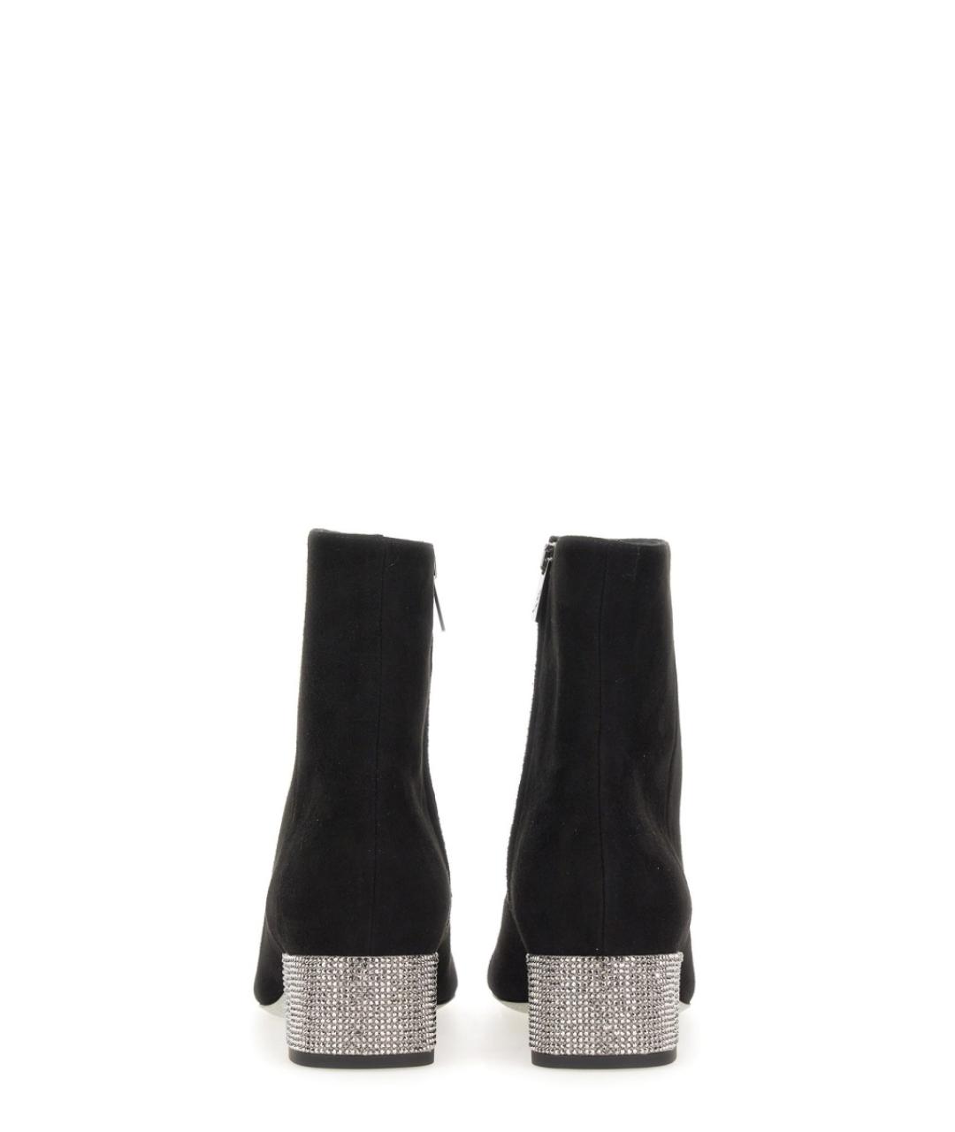 RENE CAOVILLA Черные замшевые ботильоны, фото 4