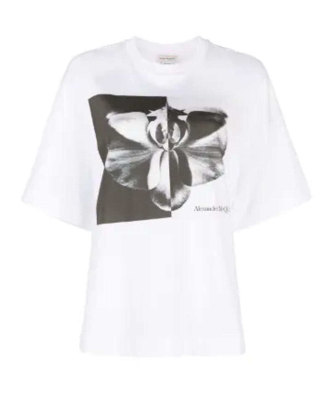 ALEXANDER MCQUEEN Мульти хлопковая футболка, фото 1
