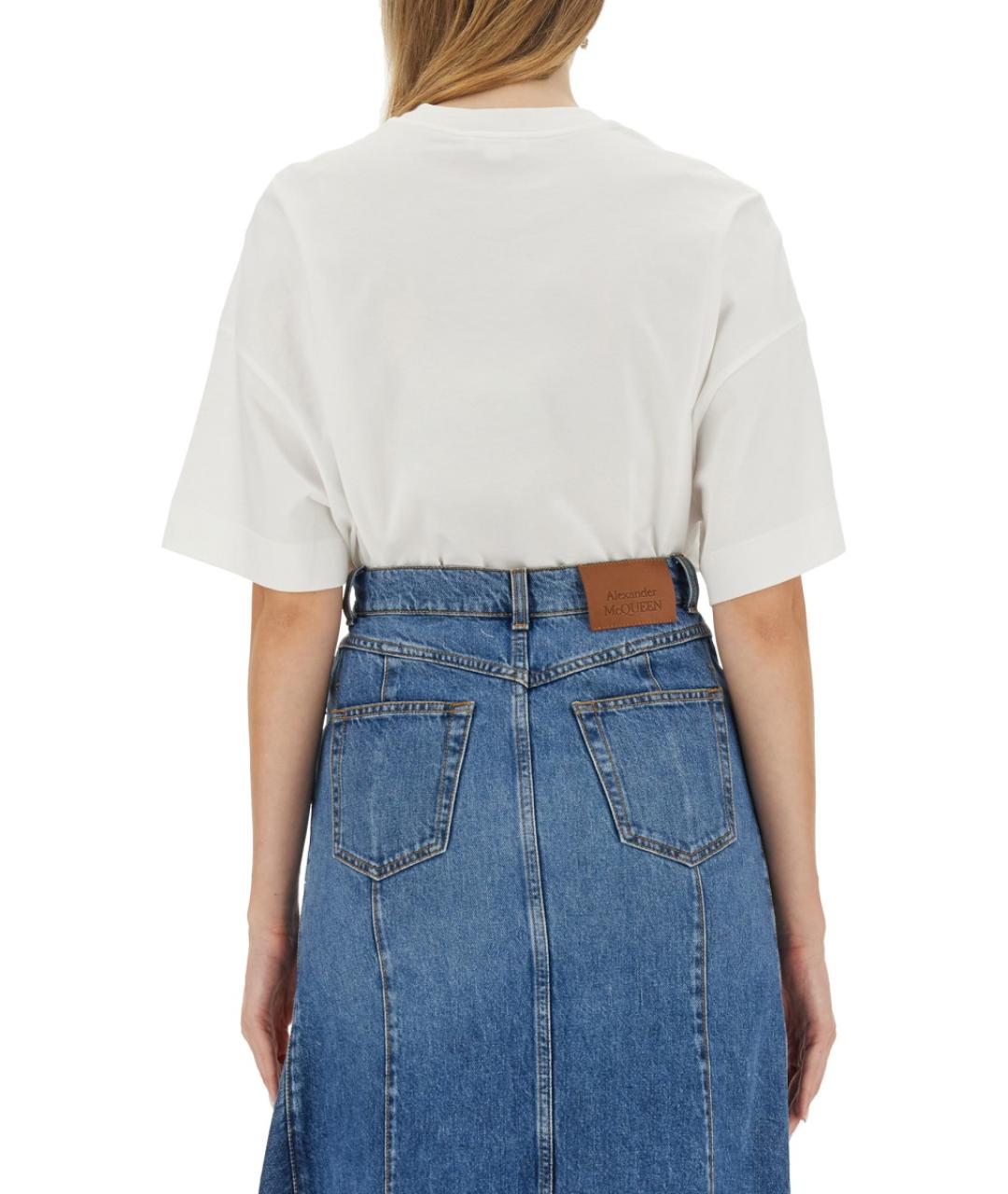ALEXANDER MCQUEEN Мульти хлопковая футболка, фото 3