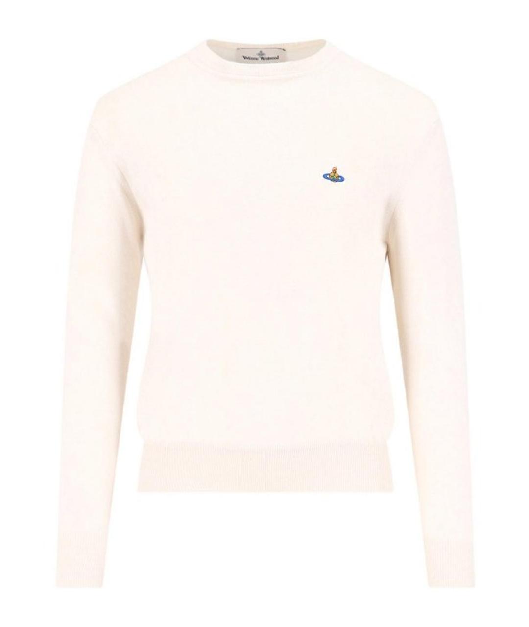 VIVIENNE WESTWOOD Белый хлопковый джемпер / свитер, фото 1