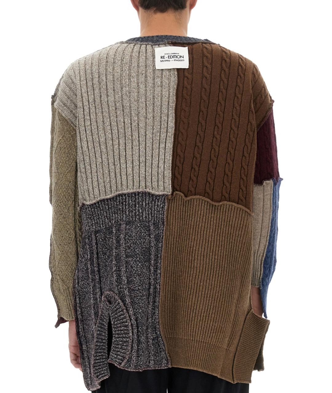DOLCE&GABBANA Мульти шерстяной кардиган, фото 4