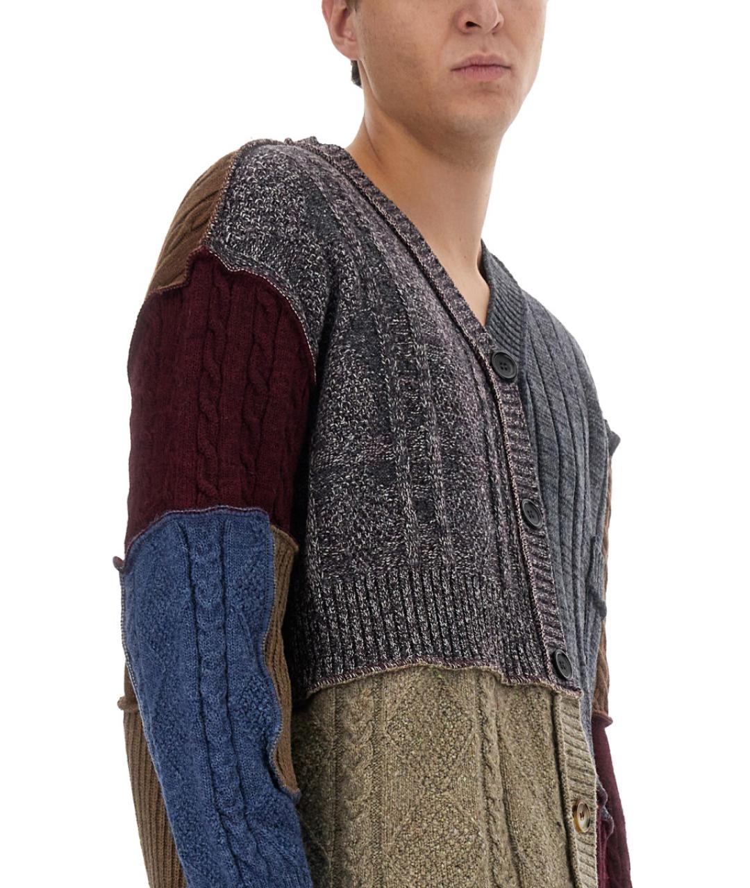 DOLCE&GABBANA Мульти шерстяной кардиган, фото 5