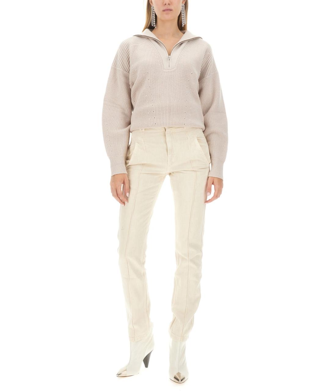 ISABEL MARANT Розовый шерстяной джемпер / свитер, фото 3