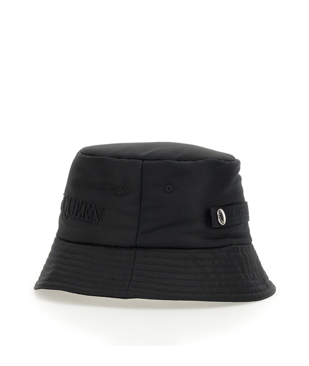 ALEXANDER MCQUEEN Черная синтетическая панама, фото 2