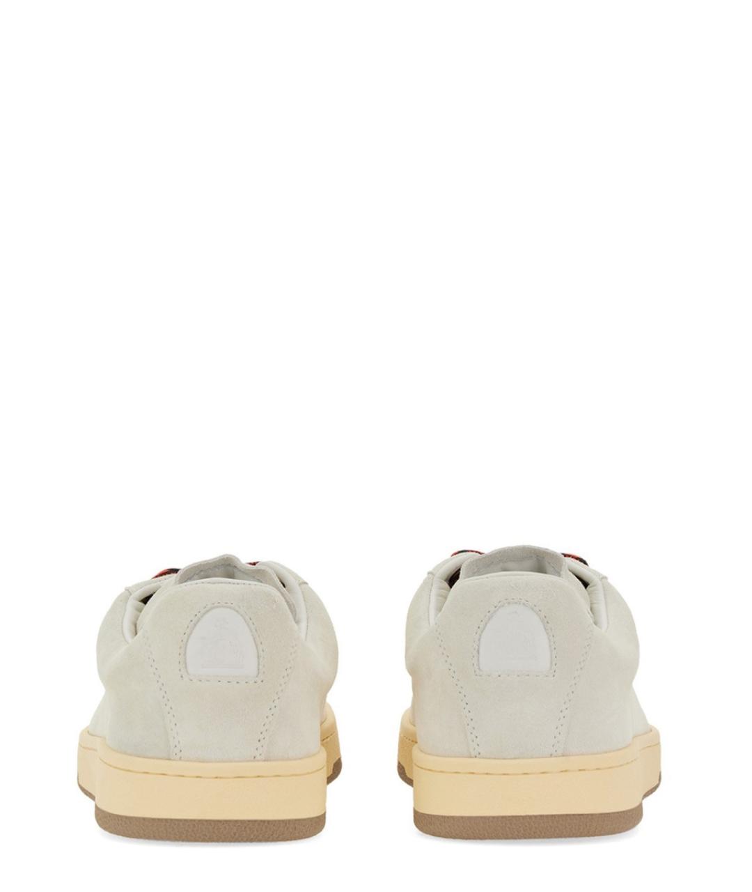 LANVIN Белые кожаные низкие кроссовки / кеды, фото 5