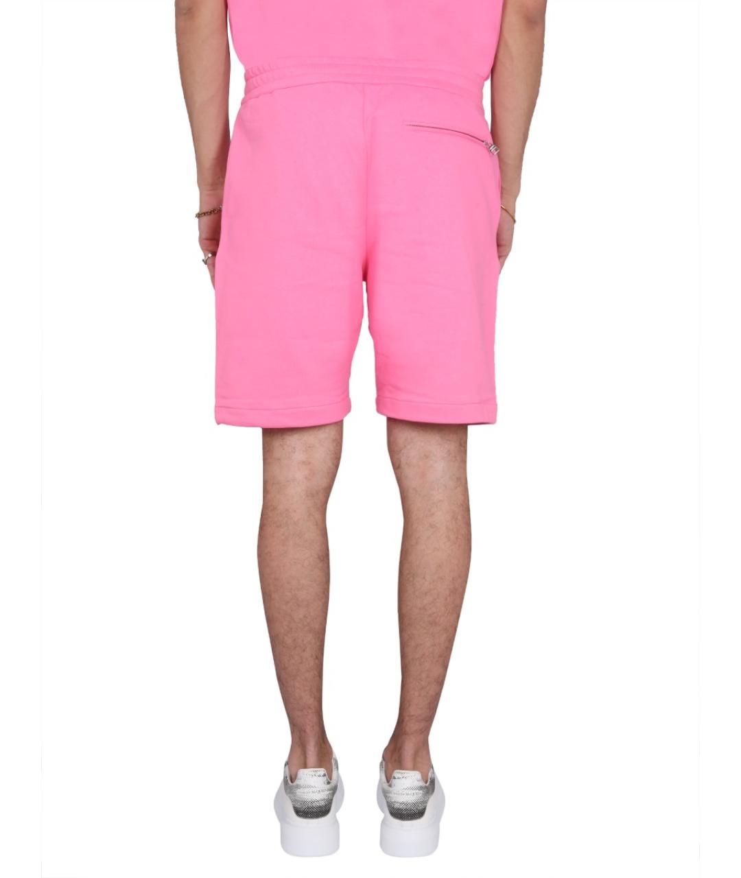 ALEXANDER MCQUEEN Фуксия хлопковые шорты, фото 5