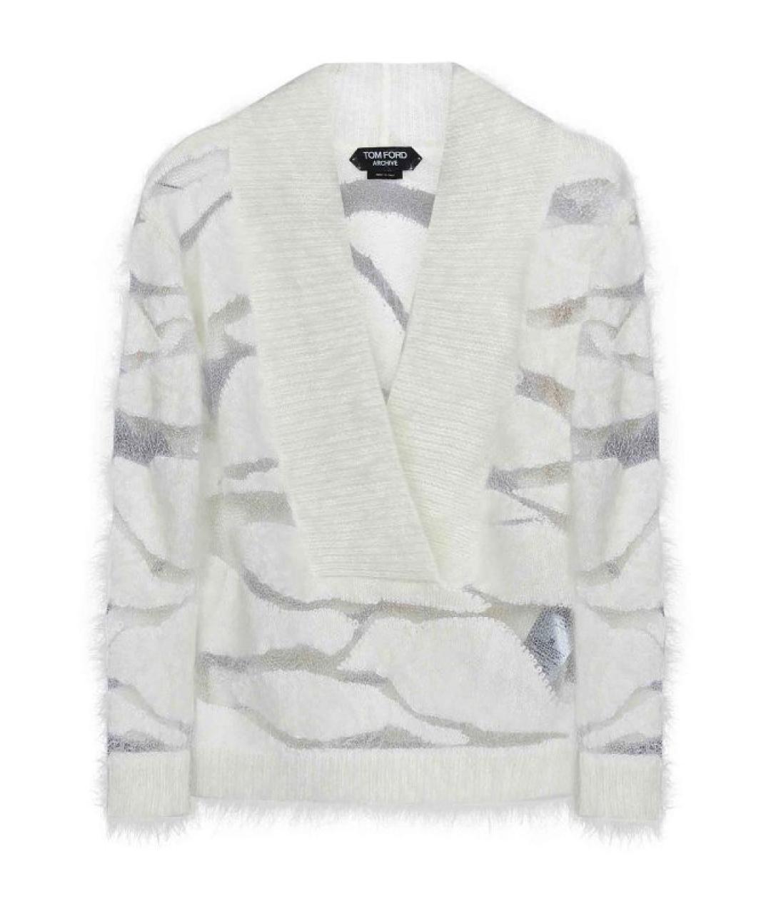 TOM FORD Белый шерстяной джемпер / свитер, фото 1