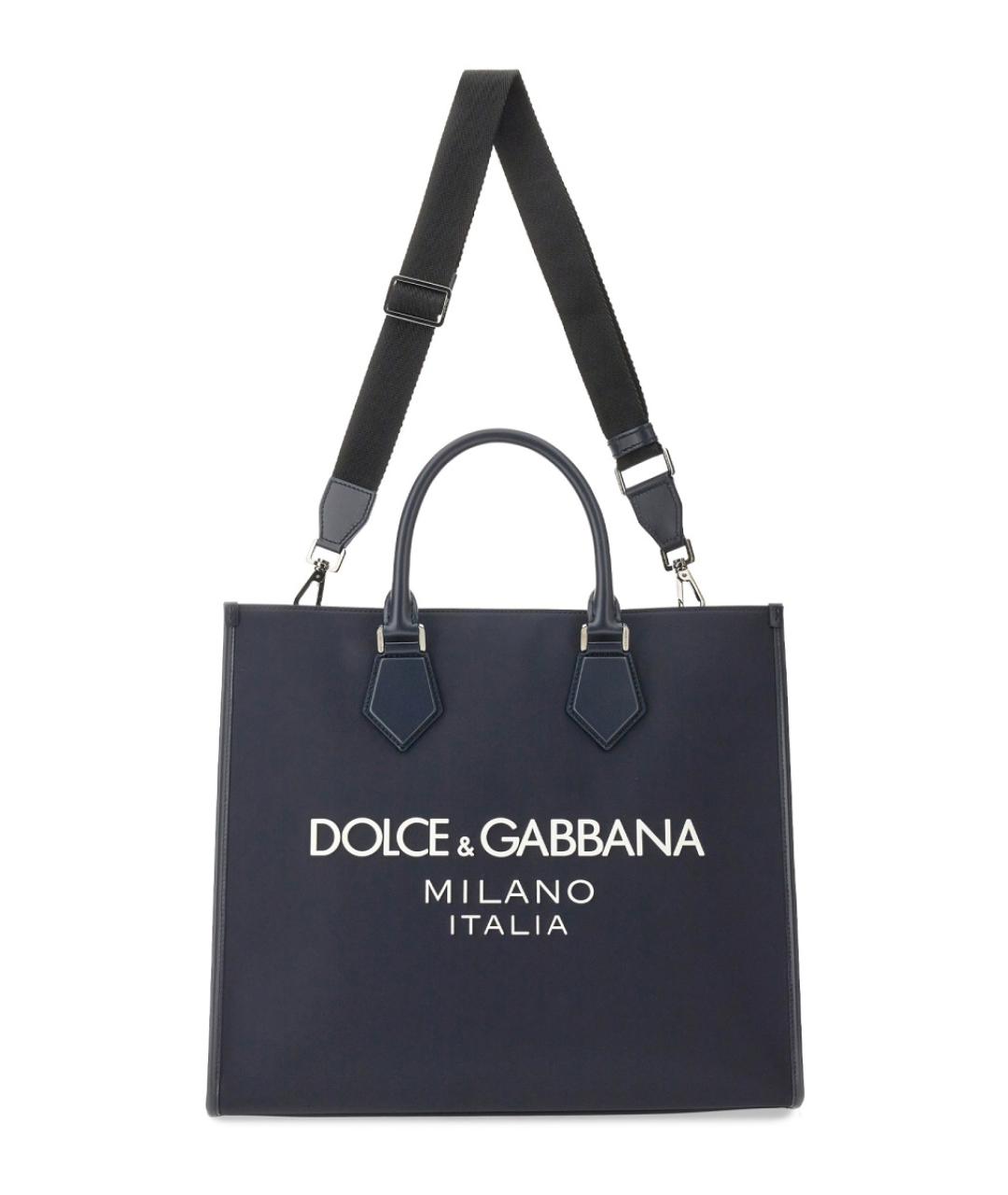DOLCE&GABBANA Синяя сумка тоут, фото 4