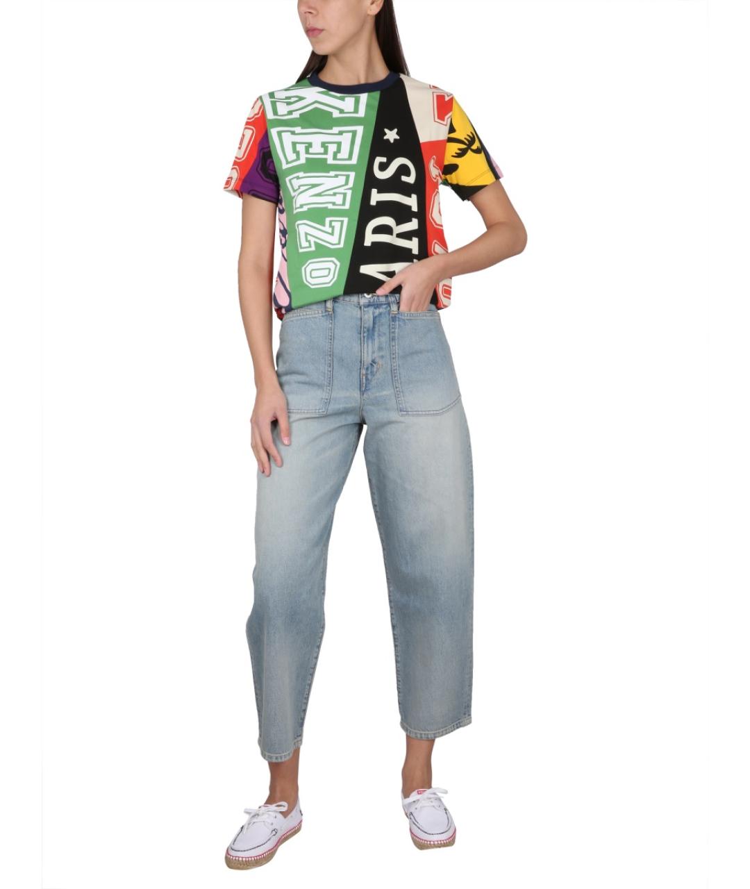 KENZO Мульти хлопковая футболка, фото 3
