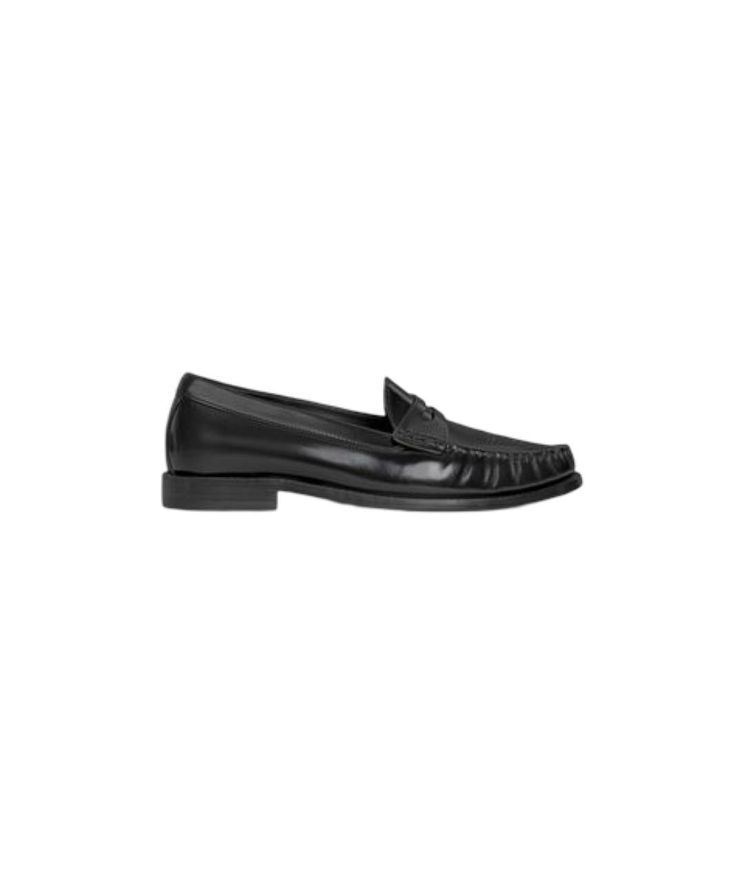 CELINE Черные кожаные лоферы, фото 1