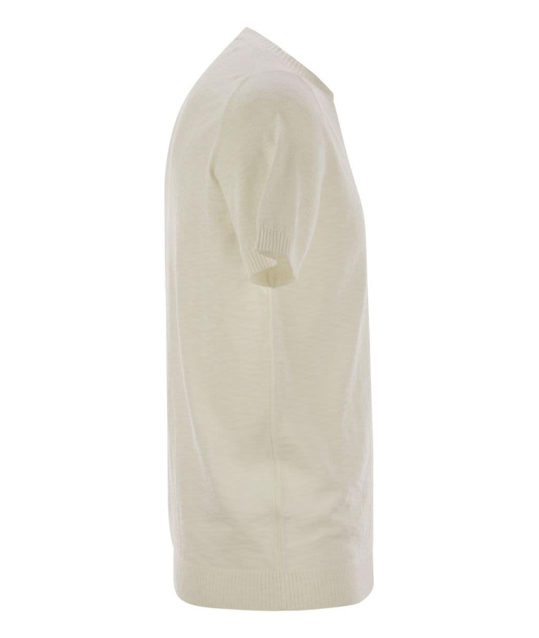PT TORINO Белый хлопковый джемпер / свитер, фото 3