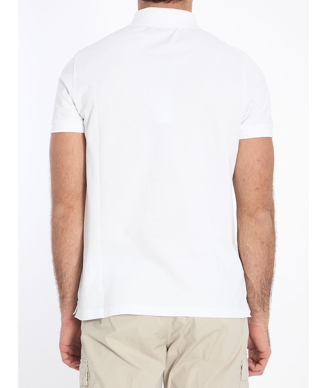 STONE ISLAND Белая хлопковая футболка, фото 4