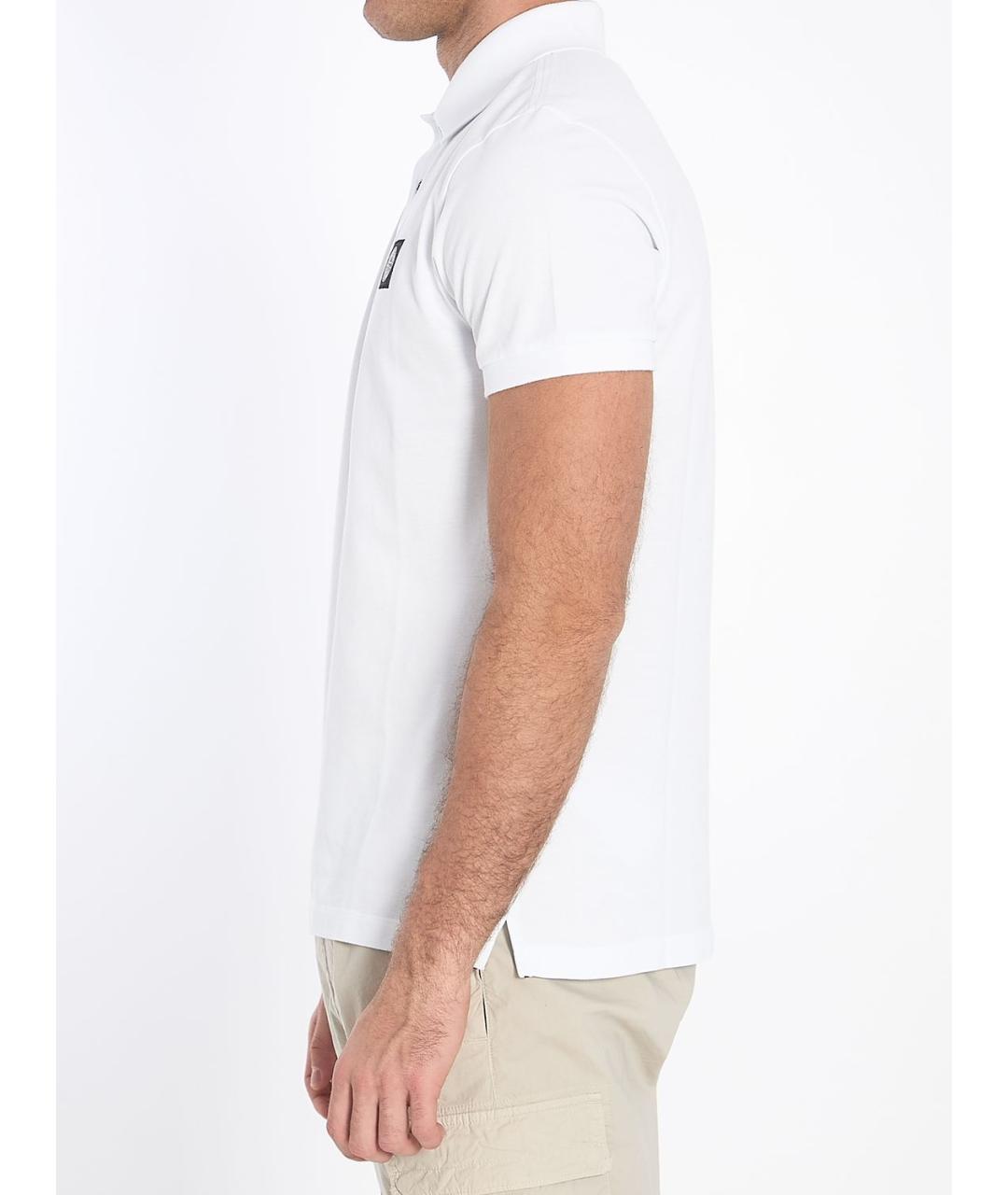 STONE ISLAND Белая хлопковая футболка, фото 3