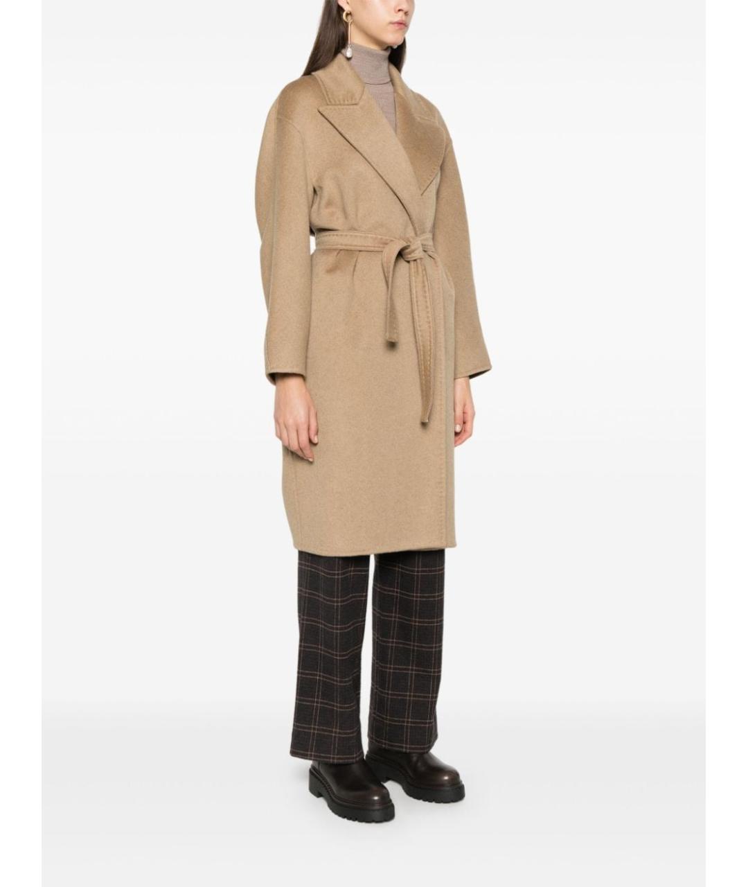 MAX MARA Бежевое кашемировое пальто, фото 5