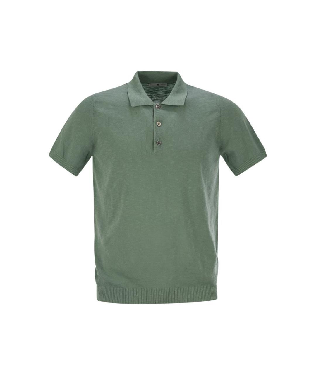 PT TORINO Зеленая хлопковая футболка, фото 1