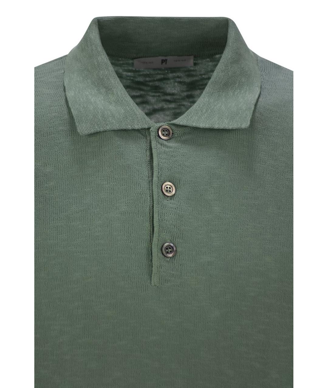 PT TORINO Зеленая хлопковая футболка, фото 4