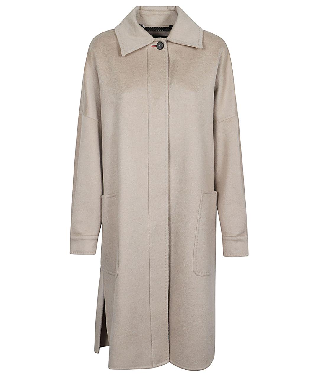 MAX MARA Бежевое кашемировое пальто, фото 1