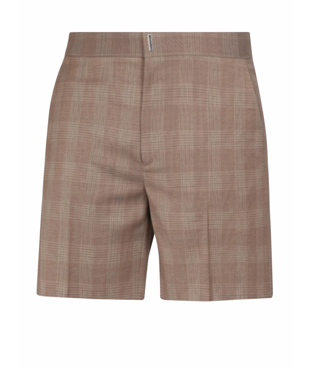 GIVENCHY Бежевые шерстяные шорты, фото 1