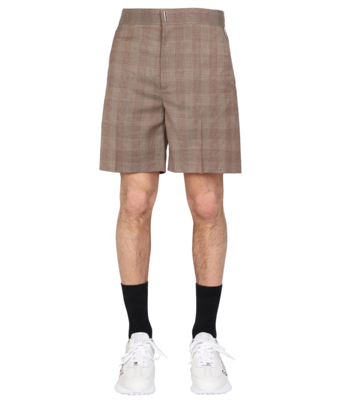 GIVENCHY Бежевые шерстяные шорты, фото 5