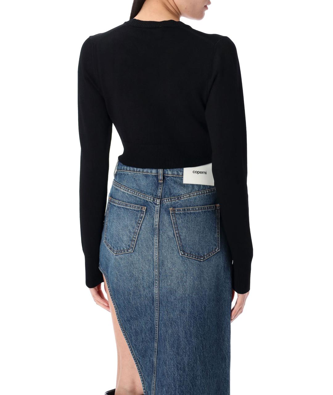 COPERNI Черный вискозный кардиган, фото 3