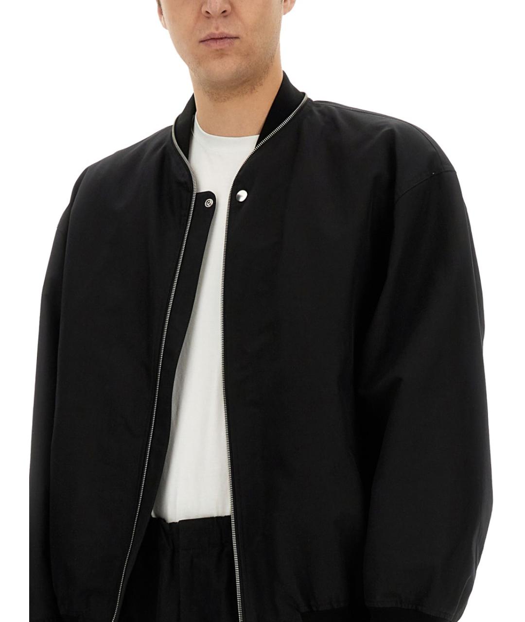 JIL SANDER Черная хлопковая куртка, фото 5