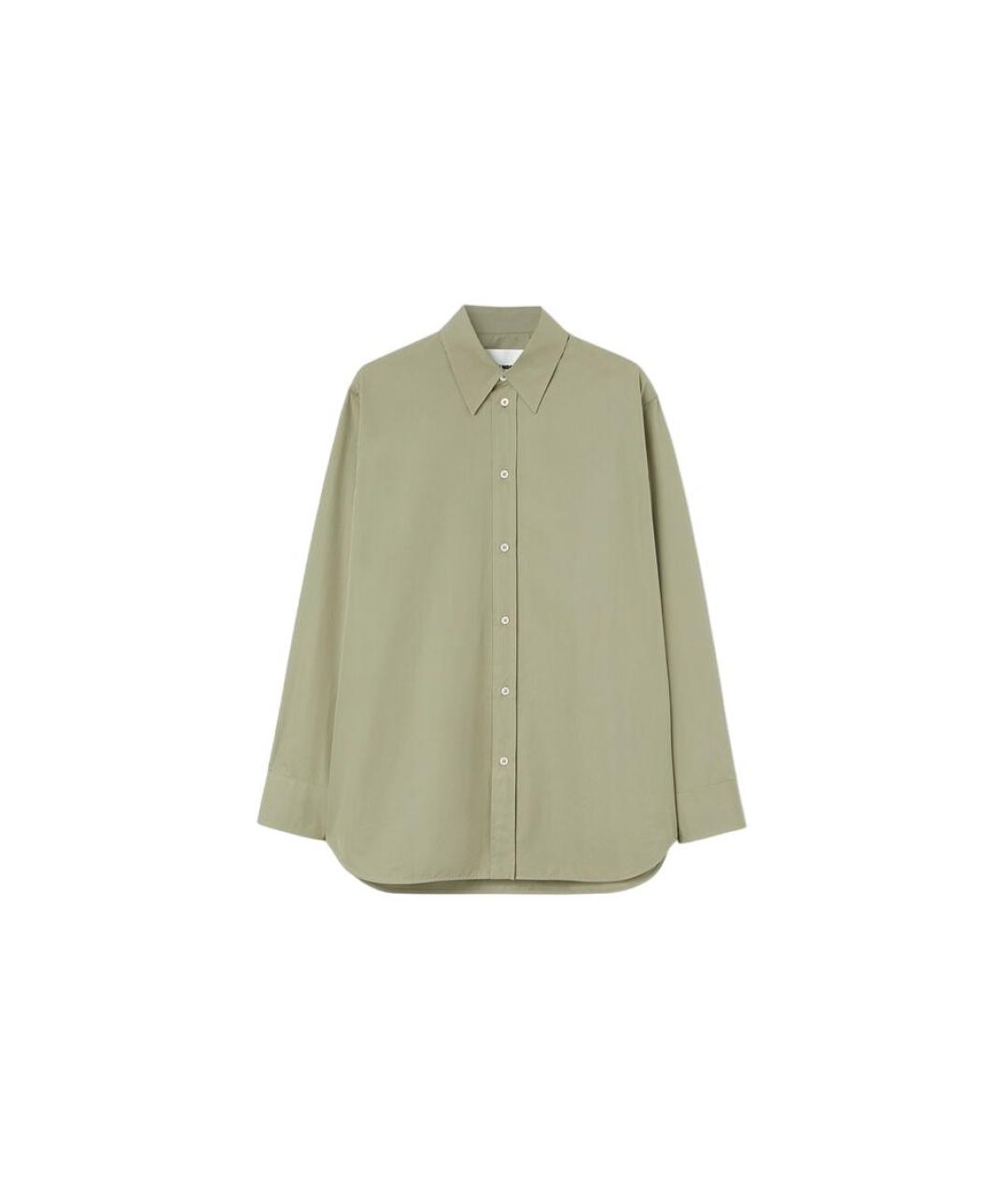 JIL SANDER Зеленая хлопковая кэжуал рубашка, фото 1