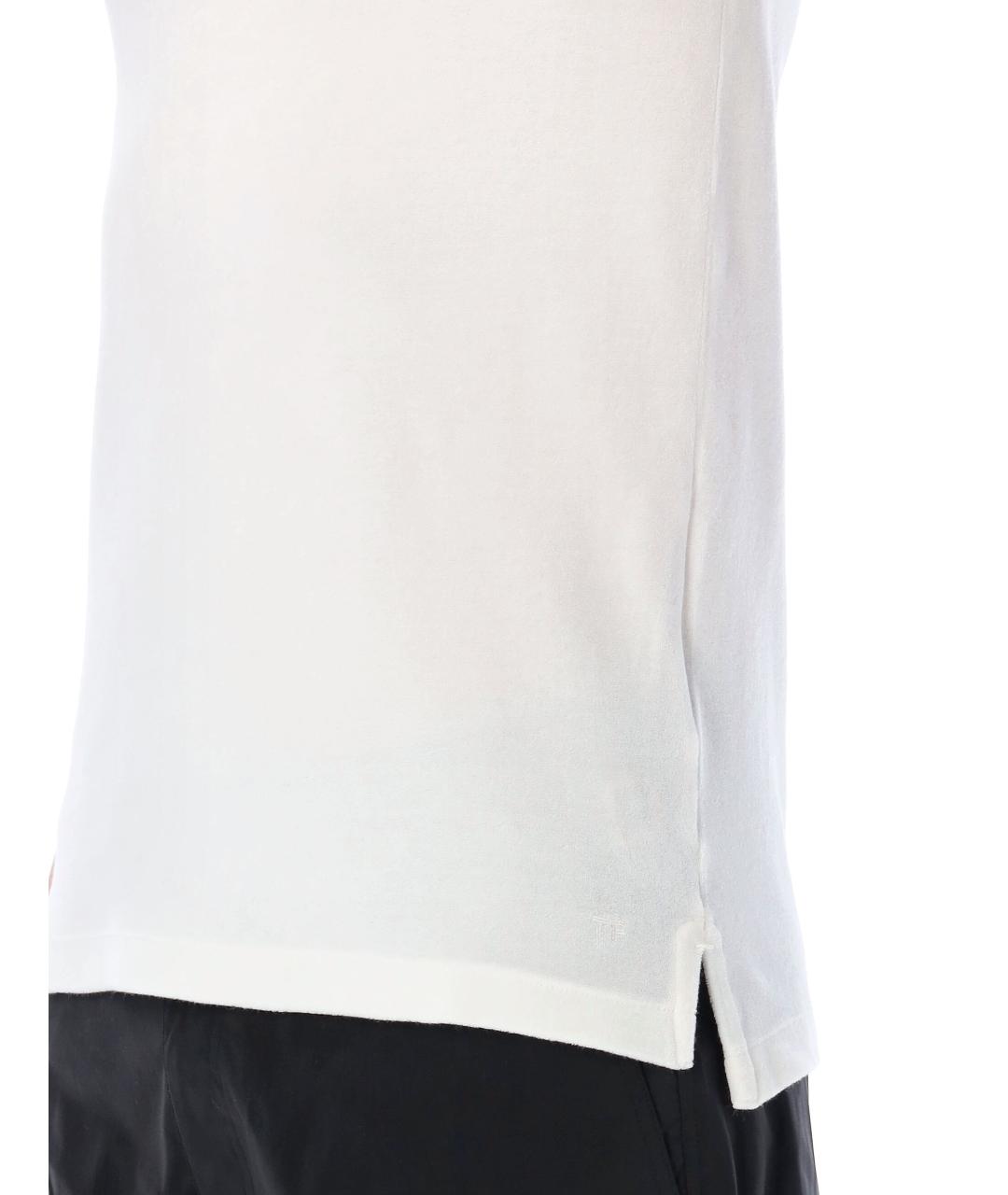 TOM FORD Белая хлопковая футболка, фото 3